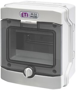 ECH-6G ROZDZIELNIA PLASTIKOWA NT 6M 1X 6M N+PE IP65 IK07 201X165X118 DRZWI DYMNE SZARY DIDO