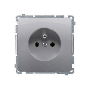 SIMON BASIC MODULE INOX SOCKET 1X S/U SCREW TERMINALS 16A 250V