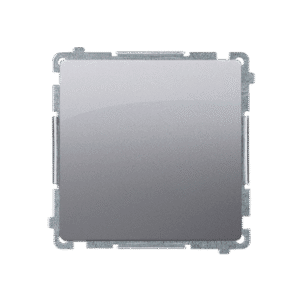 SIMON BASIC MODUŁ INOX ŁĄCZNIK 1-BIEGUNOWY ZACISKI SPRĘŻYNOWE 10AX 250V