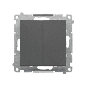 SIMON 55 GRAPHITE MAT MODULE SERIAL SWITCH SPRING TERMINALS 10AX 250V