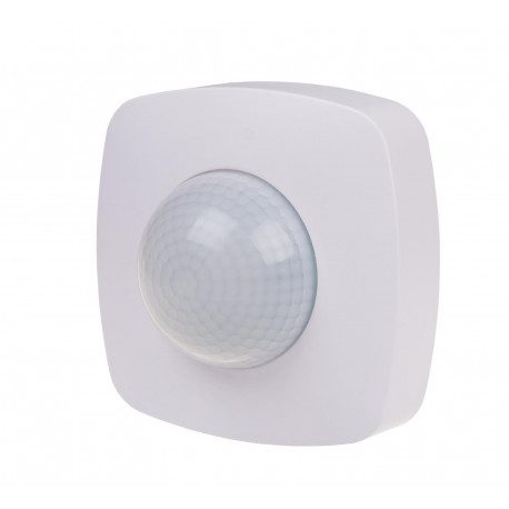DR-09-IP65 PIR MOTION SENSOR WITH PRESENCE FUNCTION IP-65 CEILING 360° 10A 230V WHITE