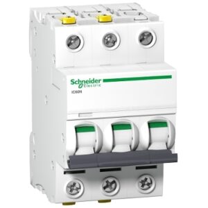 Schneider Electric Wyłącznik nadprądowy Acti9 iC60N-C63-3 C 63A 3-biegunowy, A9F04363