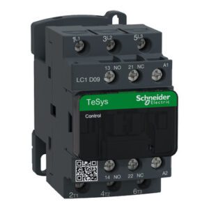 Schneider Electric Stycznik mocy I=9A [AC-3] cewka 230VAC 50Hz styk pom 1NO 1NC zaciski skrzynkowe, LC1D09P5