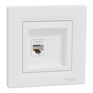 Schneider Electric Asfora, computer socket RJ45 cat.5e, UTP, white, EPH4300121