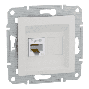 Schneider Electric Asfora, gniazdo komputerowe RJ45 kat.5e, UTP, biały, EPH4300721