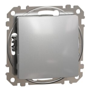 Schneider Electric, Sedna Design & Elements, Łącznik schodowy, srebrne aluminium, SDD113106