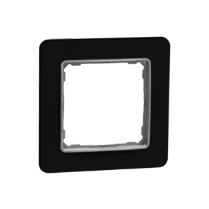 Schneider Electric, Sedna Elements, 1-gang Frame, black glass, glass effect, SDD361801