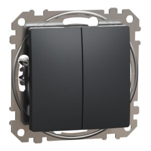 Schneider Electric, Sedna Design & Elements, Candle Switch, black anthracite, SDD114105