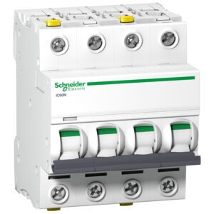 Schneider Electric Wyłącznik nadprądowy Acti9 iC60N-C25-4 C 25A 4-biegunowy, A9F04425