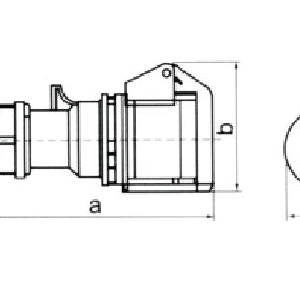 GNIAZDO SIŁOWE PRZENOŚNE  16/5 IP44 240/415V 6H GSP-G