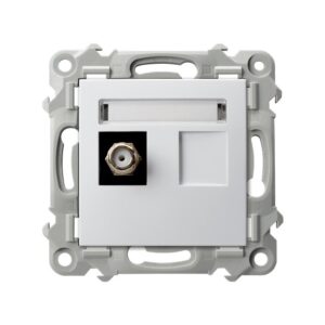 SZAFIR MODUŁ BIAŁY GNIAZDO ANTENOWE TYPU F 1X