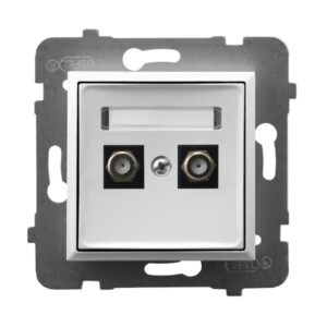 ARIA MODUŁ BIAŁY GNIAZDO 2X TV TYP F