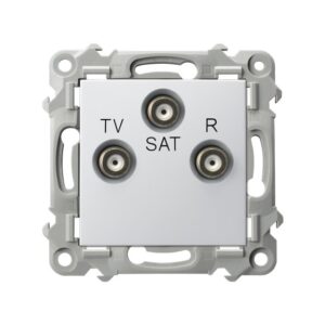 SZAFIR MODUŁ BIAŁY GNIAZDO RTV-SAT KOŃCOWE