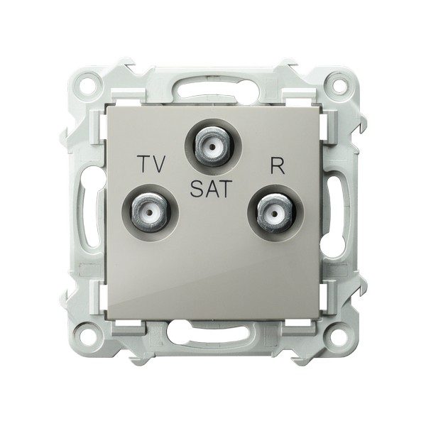 SZAFIR KASZMIROWY BEŻ GNIAZDO RTV-SAT KOŃCOWE