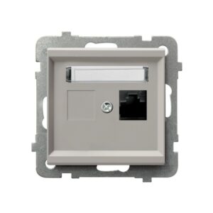 SONATA CASHMERE SINGLE COMPUTER SOCKET, CAT. 5E MMC