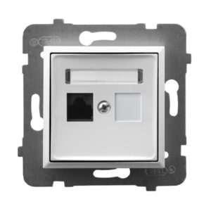 ARIA WHITE MODULE COMPUTER SOCKET 1X UAE 8 CAT.5E UTP KRONE STRAIGHT