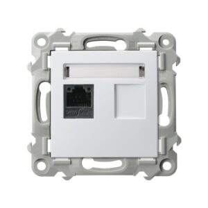 SAPPHIRE MODULE WHITE COMPUTER SOCKET 1X, CAT. 5E MMC