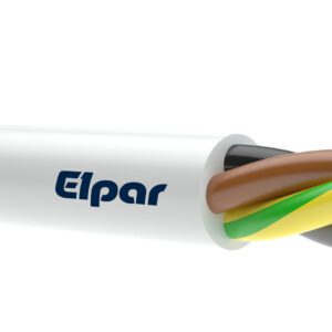 H05VV-F OWY 4X 2.5 ŻO BIAŁY PRZEWÓD OKRĄGŁY MIĘKKI 300/500V DO ODBIORNIKÓW RUCHOMYCH