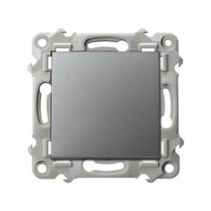 SZAFIR MODUŁ SZARY MAT ŁĄCZNIK 1-BIEGUNOWY ZACISKI SPRĘŻYNOWE 10AX 250V