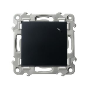 SZAFIR MODUŁ CZARNY METALIK ŁĄCZNIK UNIWERSALNY "SCHODY" ZACISKI SPRĘŻYNOWE 10AX 250V