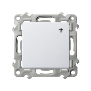 SAPPHIRE WHITE CROSS SWITCH MODULE SPRING CLAMPS 10AX 250V