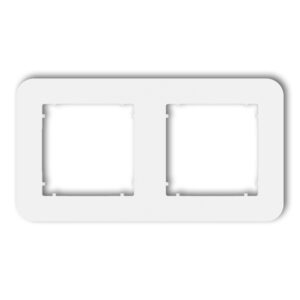 MINI BIAŁY RAMKA 2X ZAOKRĄGLONA UNIWERSALNA