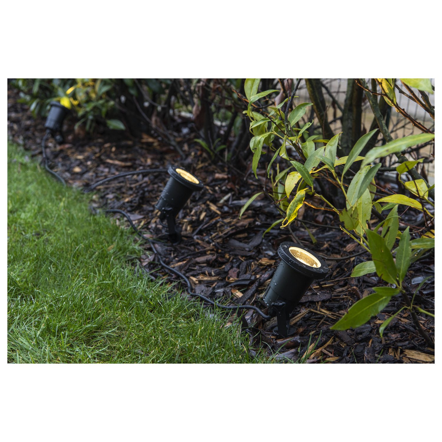 NAUTILUS SPIKE XL BLACK GARDEN LIGHTING SPIKE 1X GU10/ 11W IP44 / IP65 ALUMINIUM
