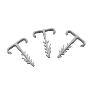 UK2P FLAT DOUBLE CABLE CLIP WHITE 2X YDYP 3X2.5